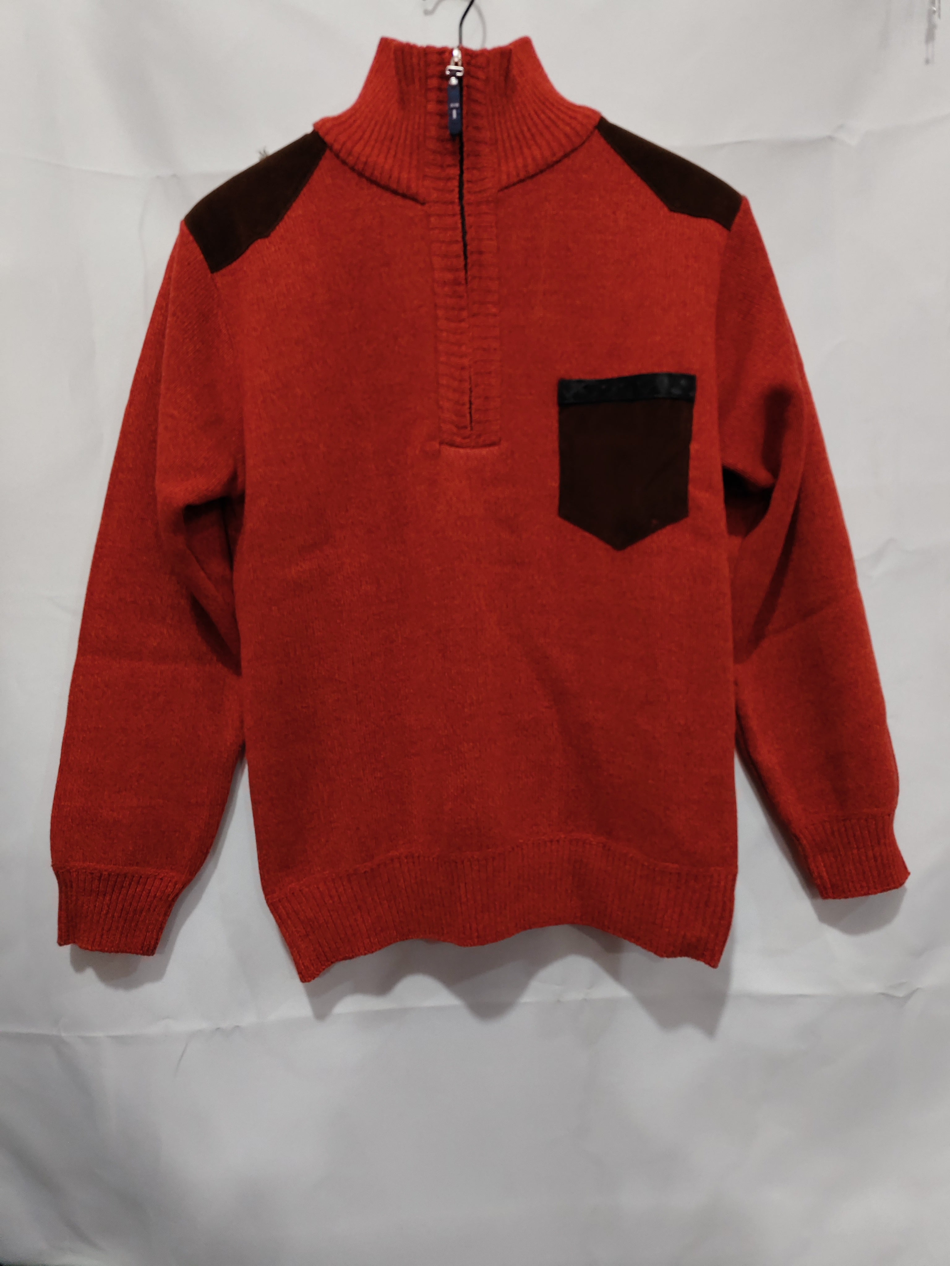 Pullover Men Sweater Thick Polo Shirts Korean Half Zipper Cold Blouse Stand Collar Autumn Winter Outerwear Luxury Cloth